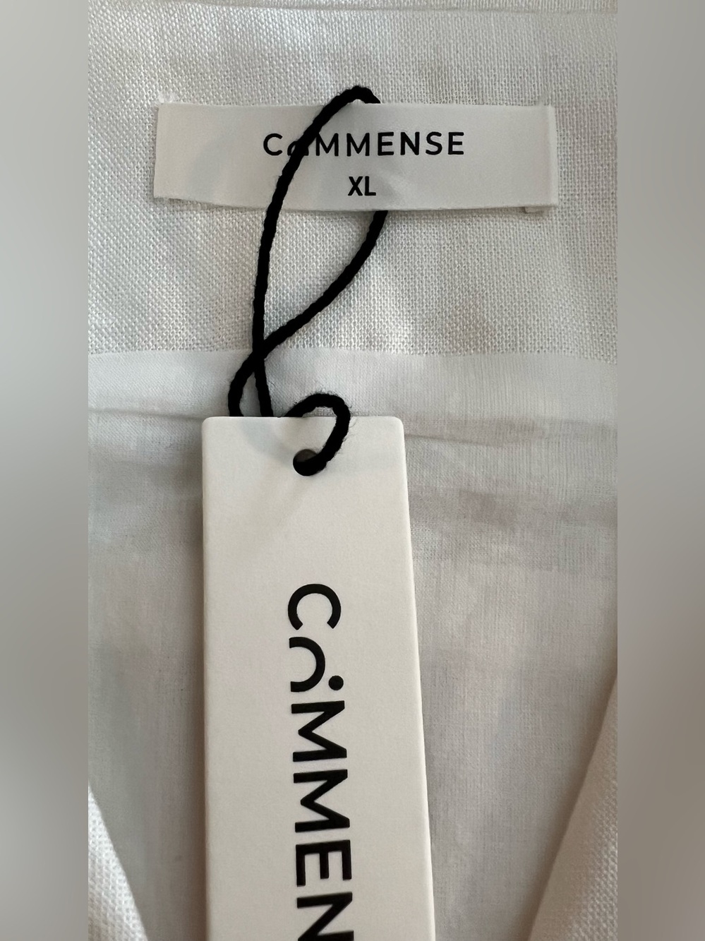 Commense blazer collar Sleeveless Belted linen mini Dress - Picture 9 of 10